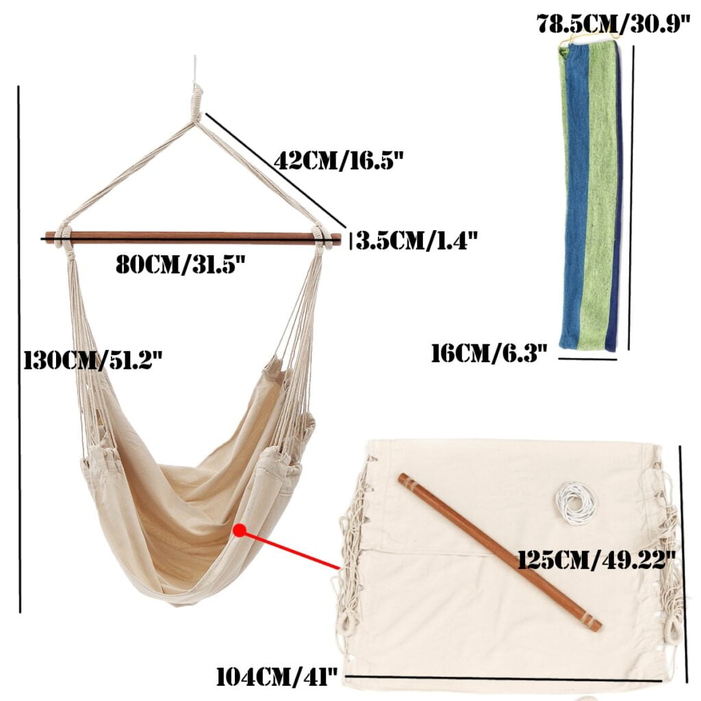 Taille hamac nordique