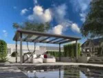 Pergola Lagon toiture plate en verre